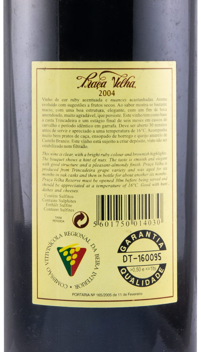 2004 Praça Velha Reserva tinto