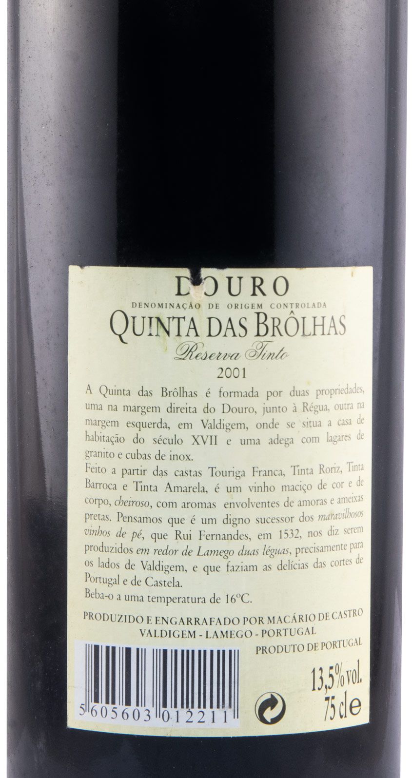 2001 Quinta das Brôlhas Reserva red