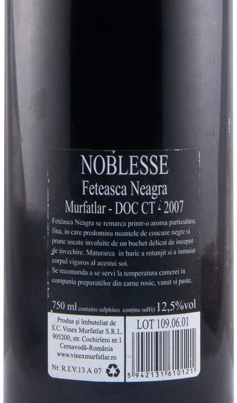 2007 Murfatlar Noblesse red