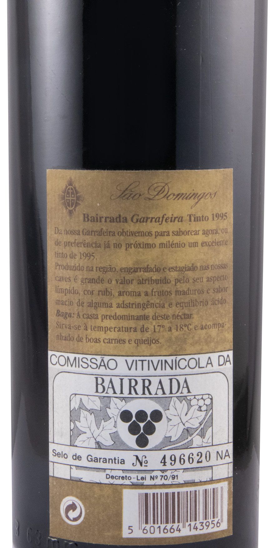 1995 São Domingos Garrafeira Bairrada tinto