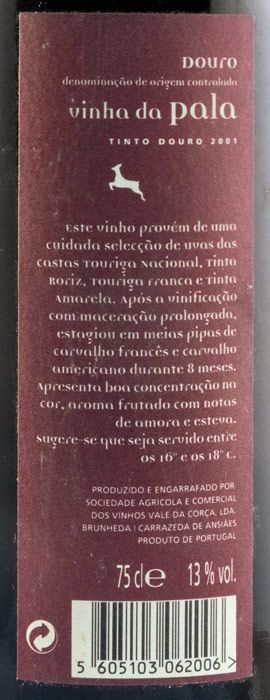 2001 Vinha da Pala red