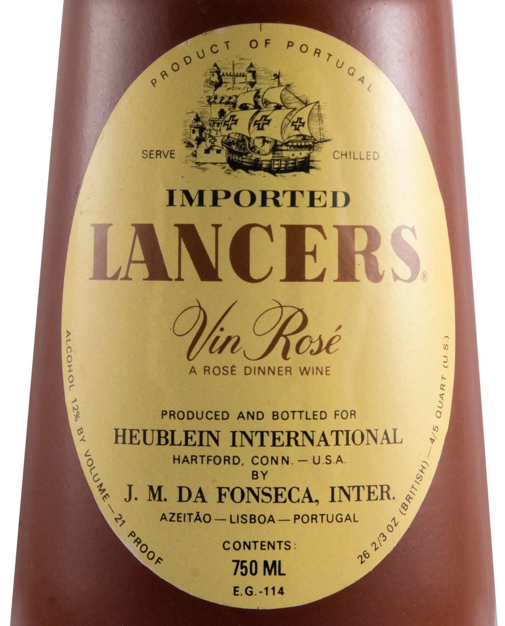 José Maria da Fonseca Lancers rosé (garrafa em barro)