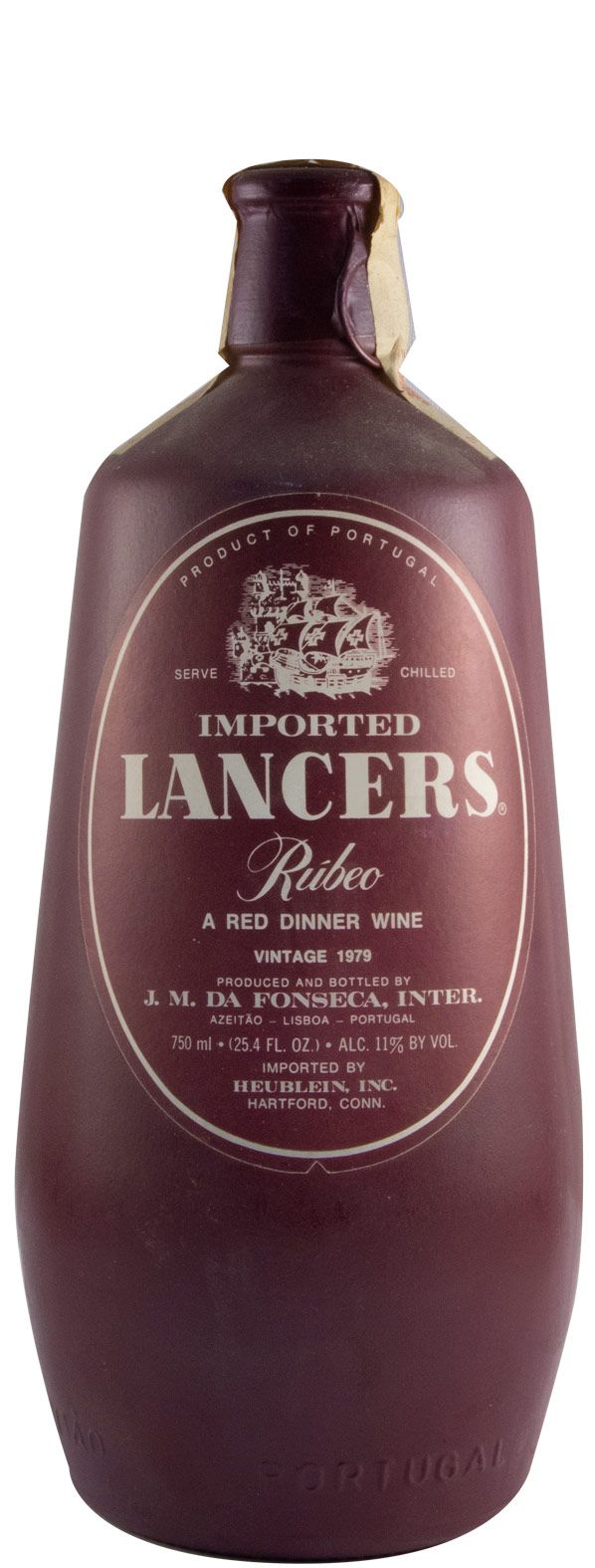 1979 José Maria da Fonseca Lancers Rúbeo red (clay bottle)