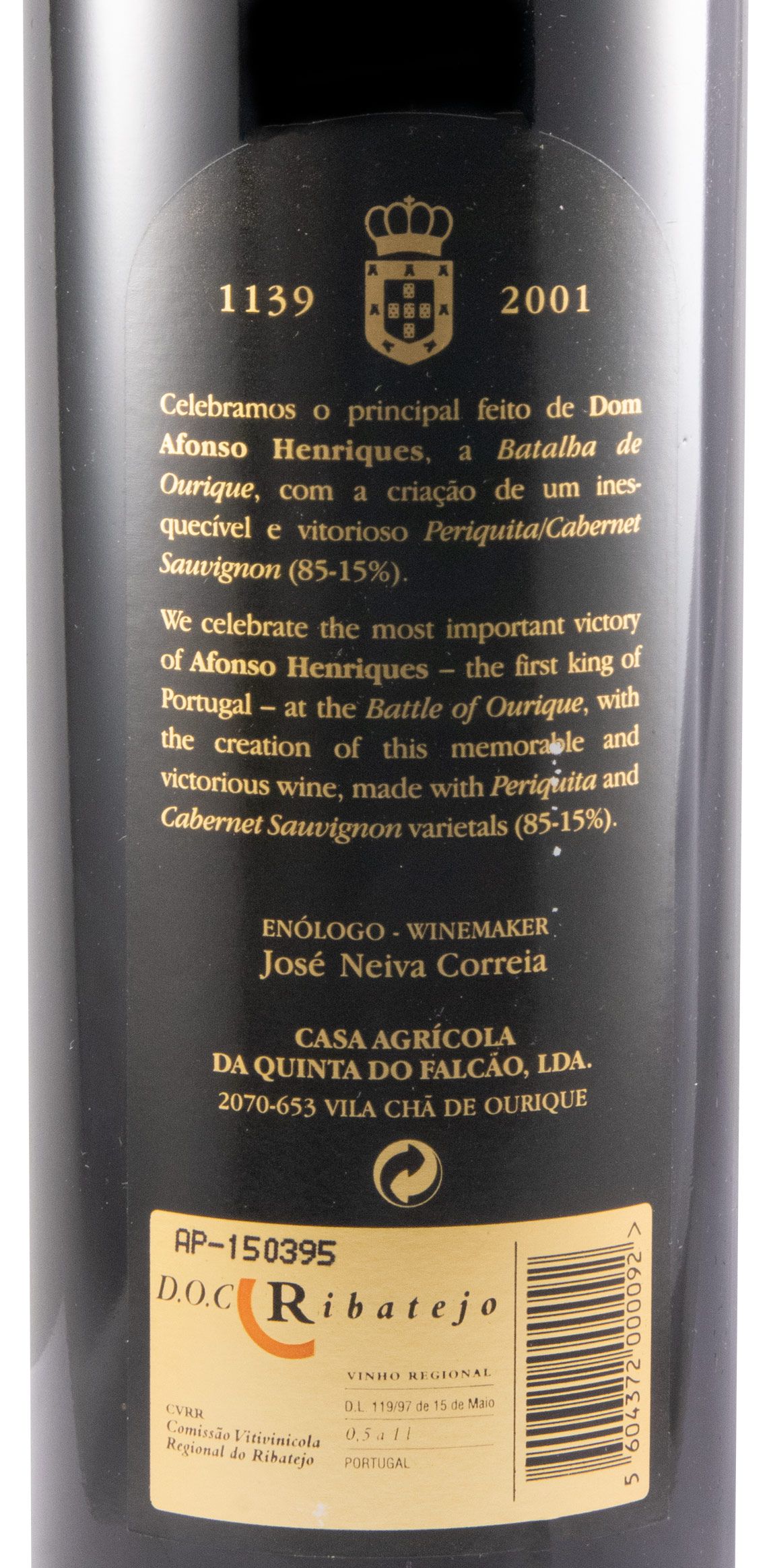 2001 Quinta do Falcão Reserva tinto