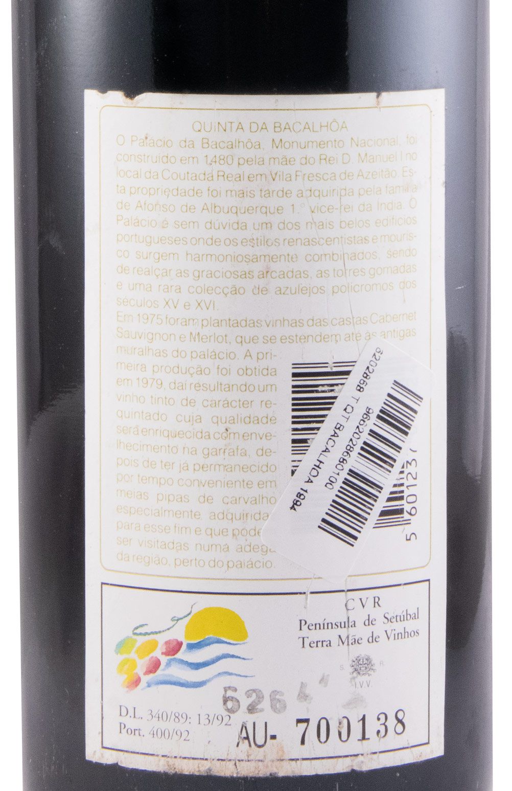 1994 Quinta da Bacalhôa red