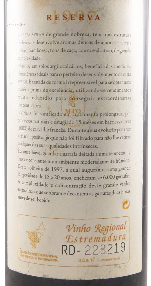 1997 Quinta do Monte d'Oiro Reserva red