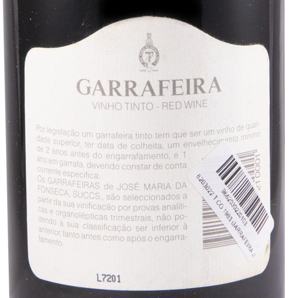 1983 José Maria da Fonseca CO Garrafeira tinto