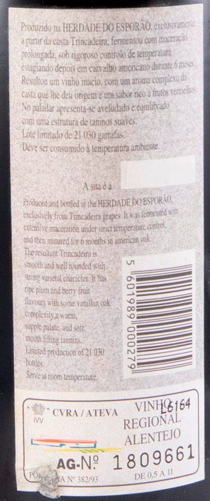 1995 Esporão Trincadeira tinto