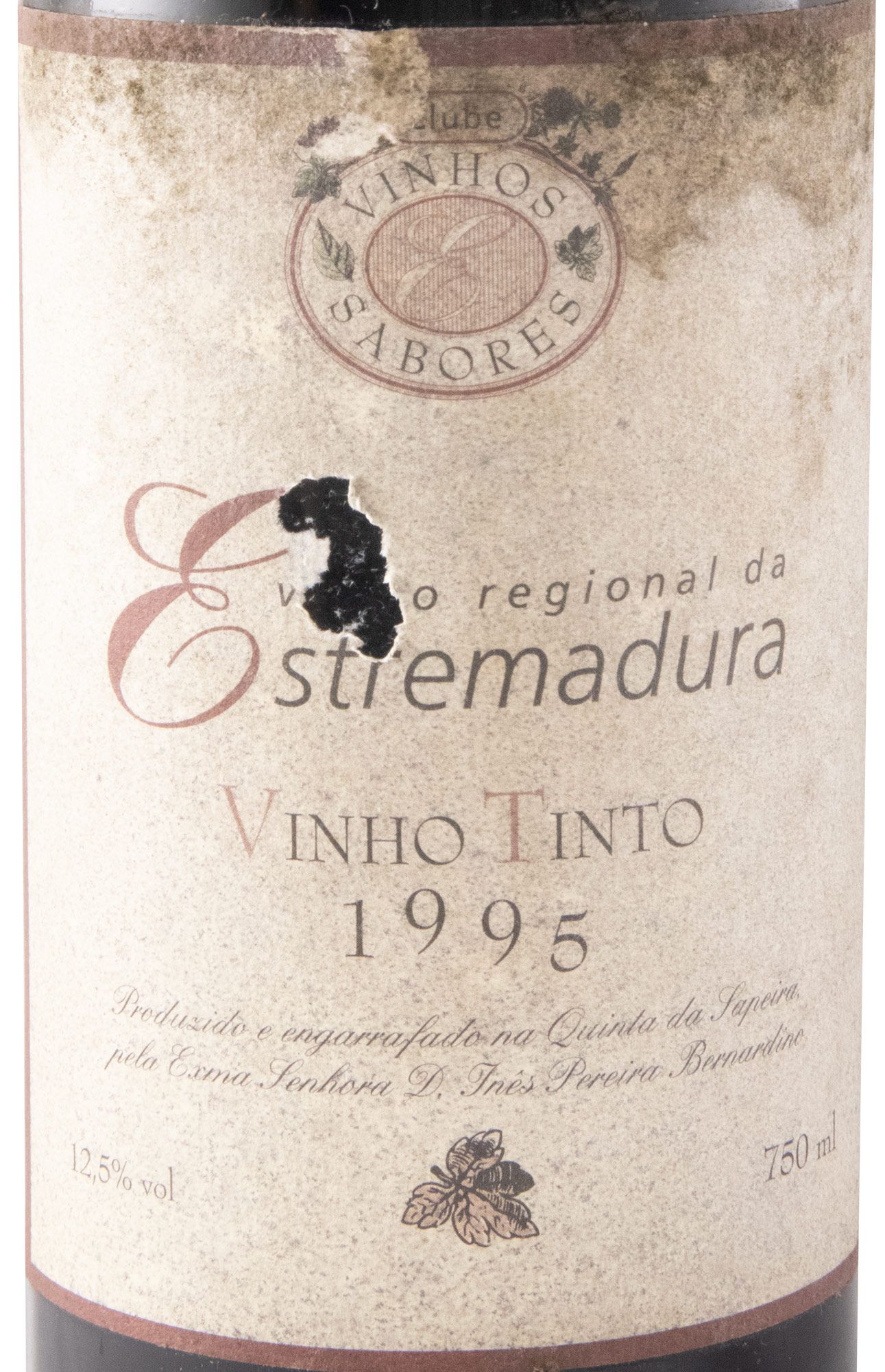1995 Clube Vinhos & Sabores Estremadura tinto