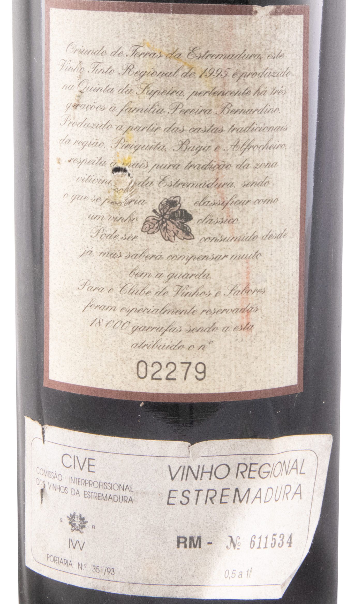 1995 Clube Vinhos & Sabores Estremadura tinto