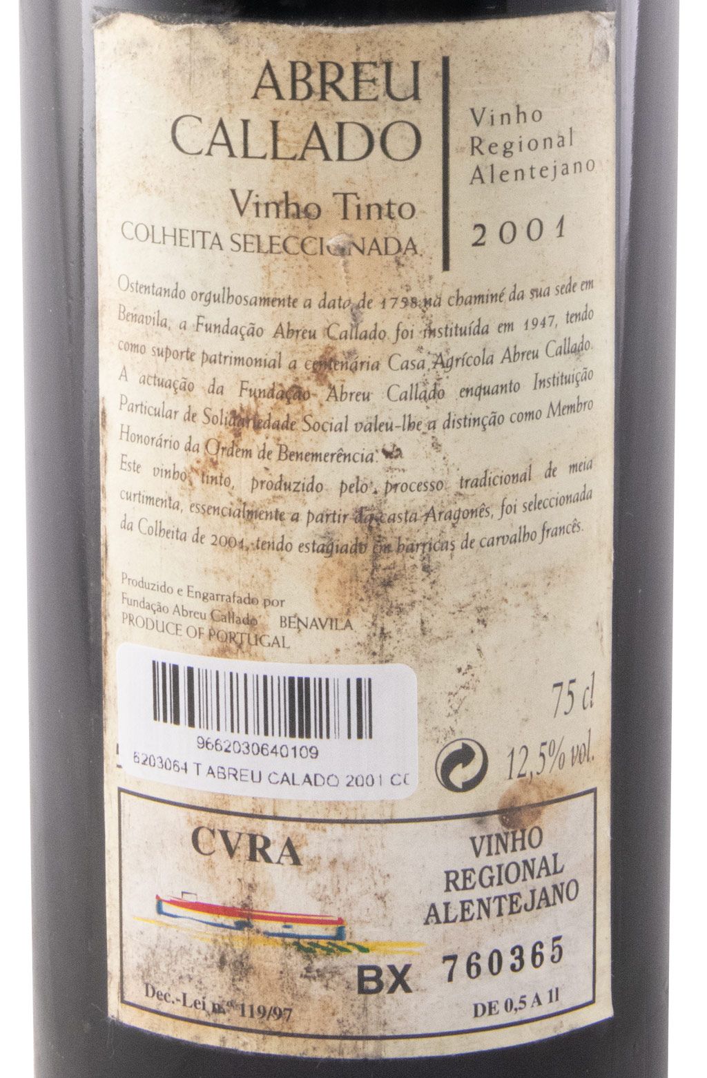 2001 Abreu Callado Colheita Seleccionada red