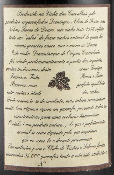 1996 Clube Vinhos e Sabores Douro tinto