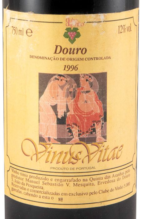 1996 Vinus Vitae Douro tinto (rótulo danificado)