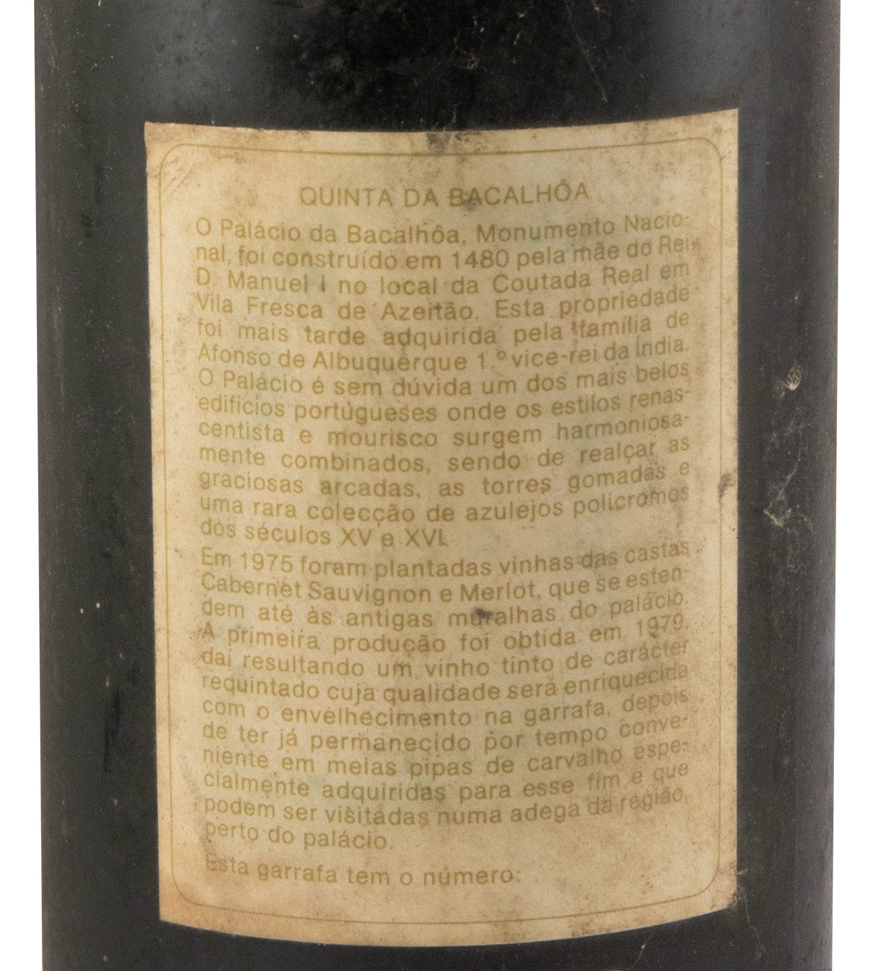 1980 Quinta da Bacalhôa red