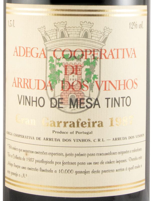 1987 Arruda dos Vinhos Garrafeira red 1.5L