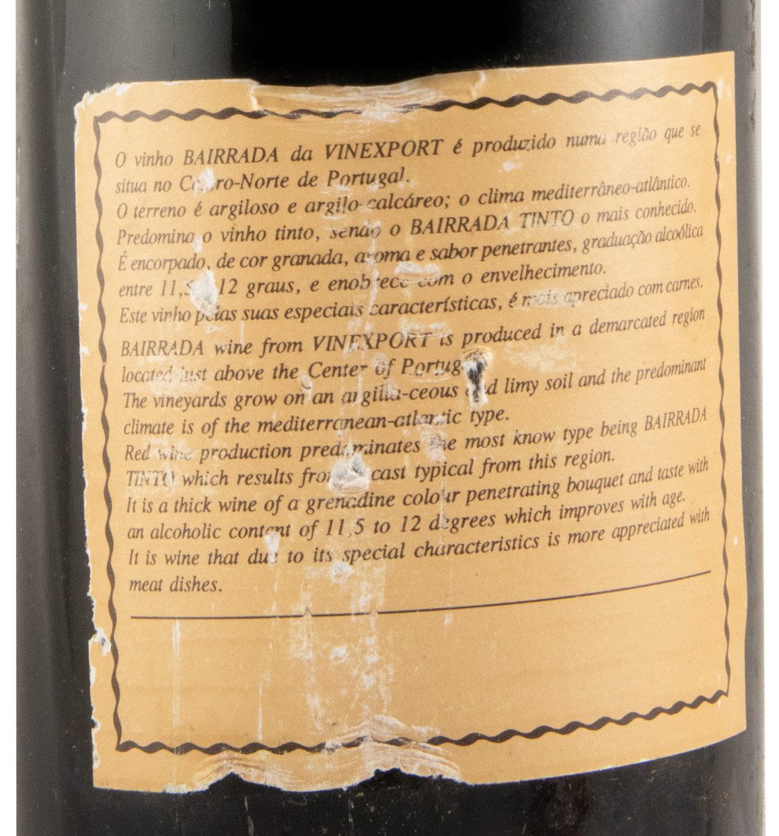 1982 Caves de Coimbra Garrafeira tinto