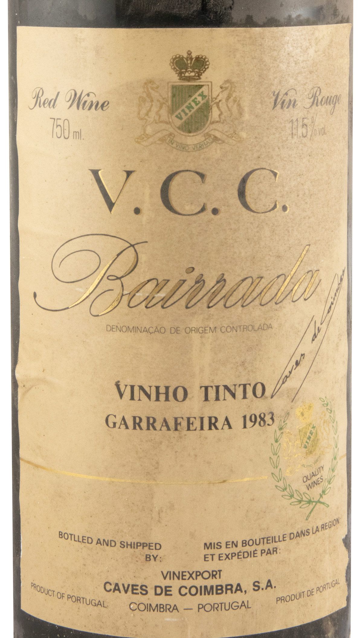 1983 Caves de Coimbra Garrafeira red