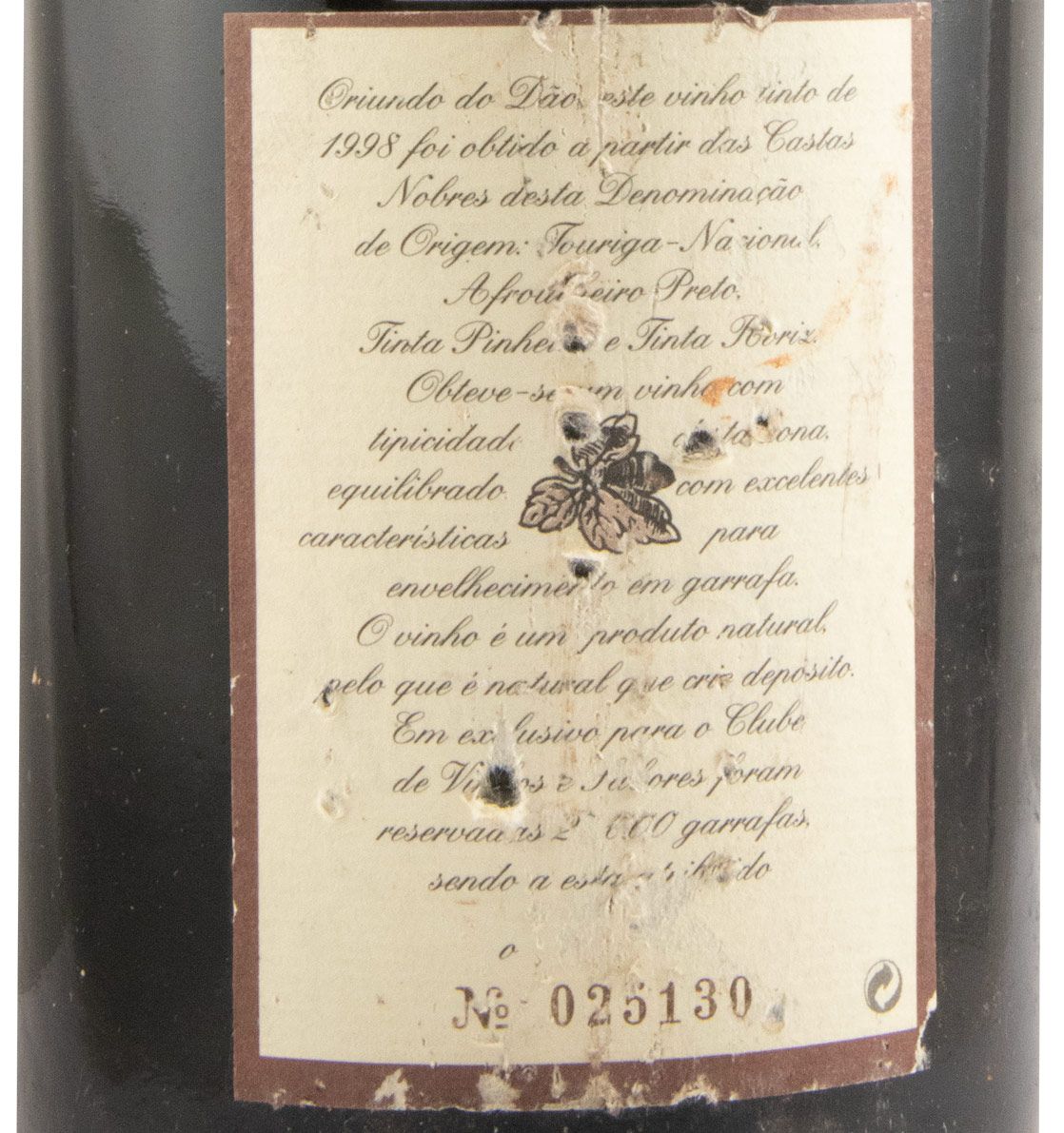 1998 Clube Vinhos e Sabores Dão Gouveia tinto