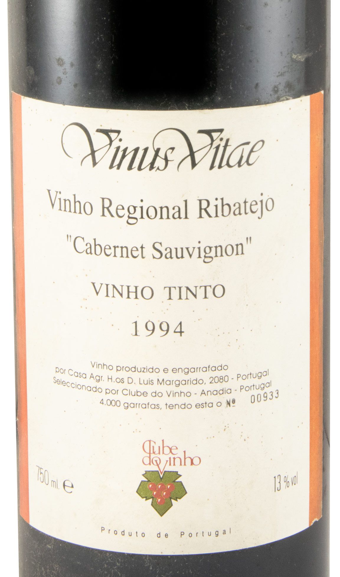 1994 Vinus Vitae Ribatejo Cabernet Sauvignon tinto