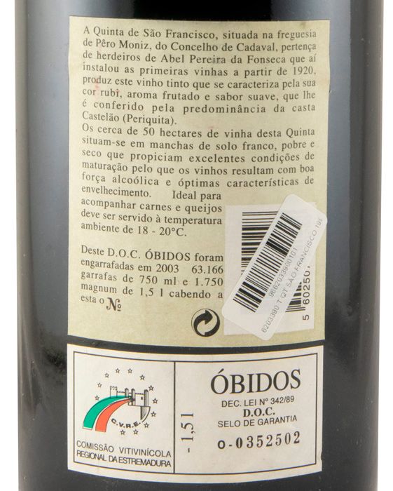 1999 Quinta de S. Francisco red 1.5L