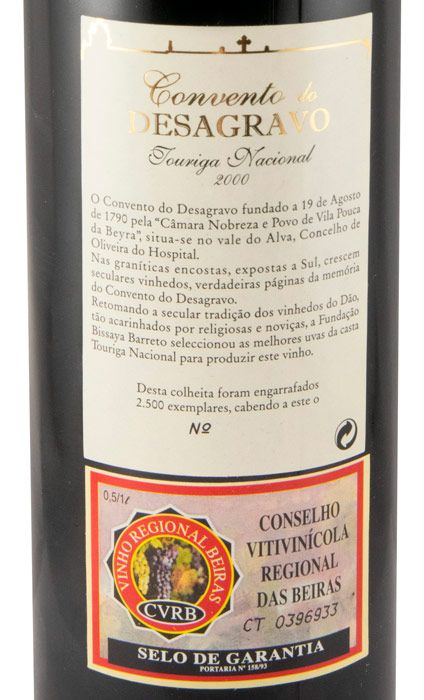 2000 Convento do Desagravo Touriga Nacional tinto