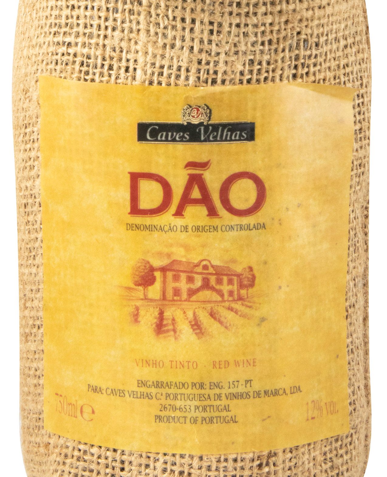 1999 Caves Velhas Juta Dão tinto (garrafa empalhada)