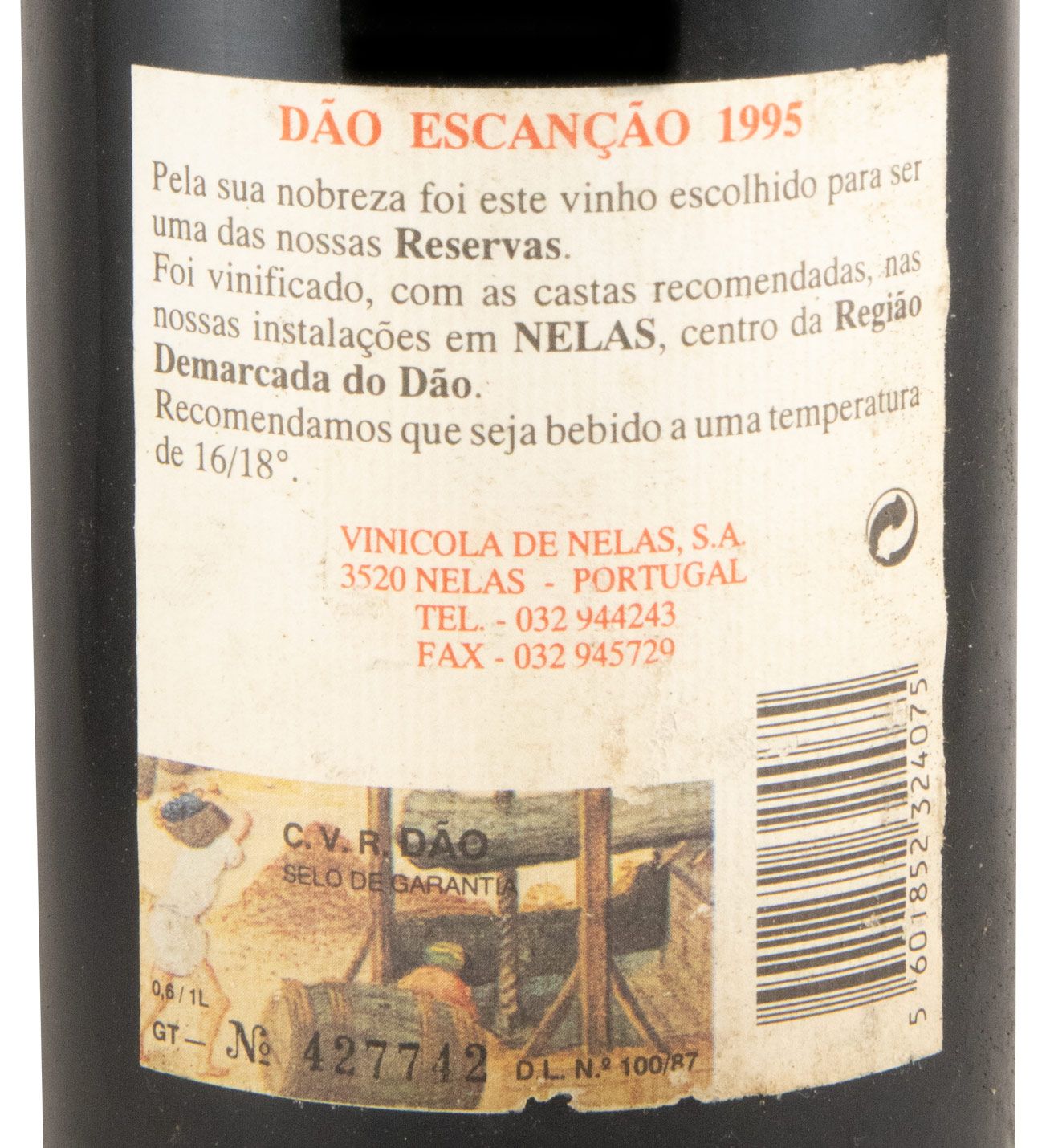 1995 Escanção Reserva tinto