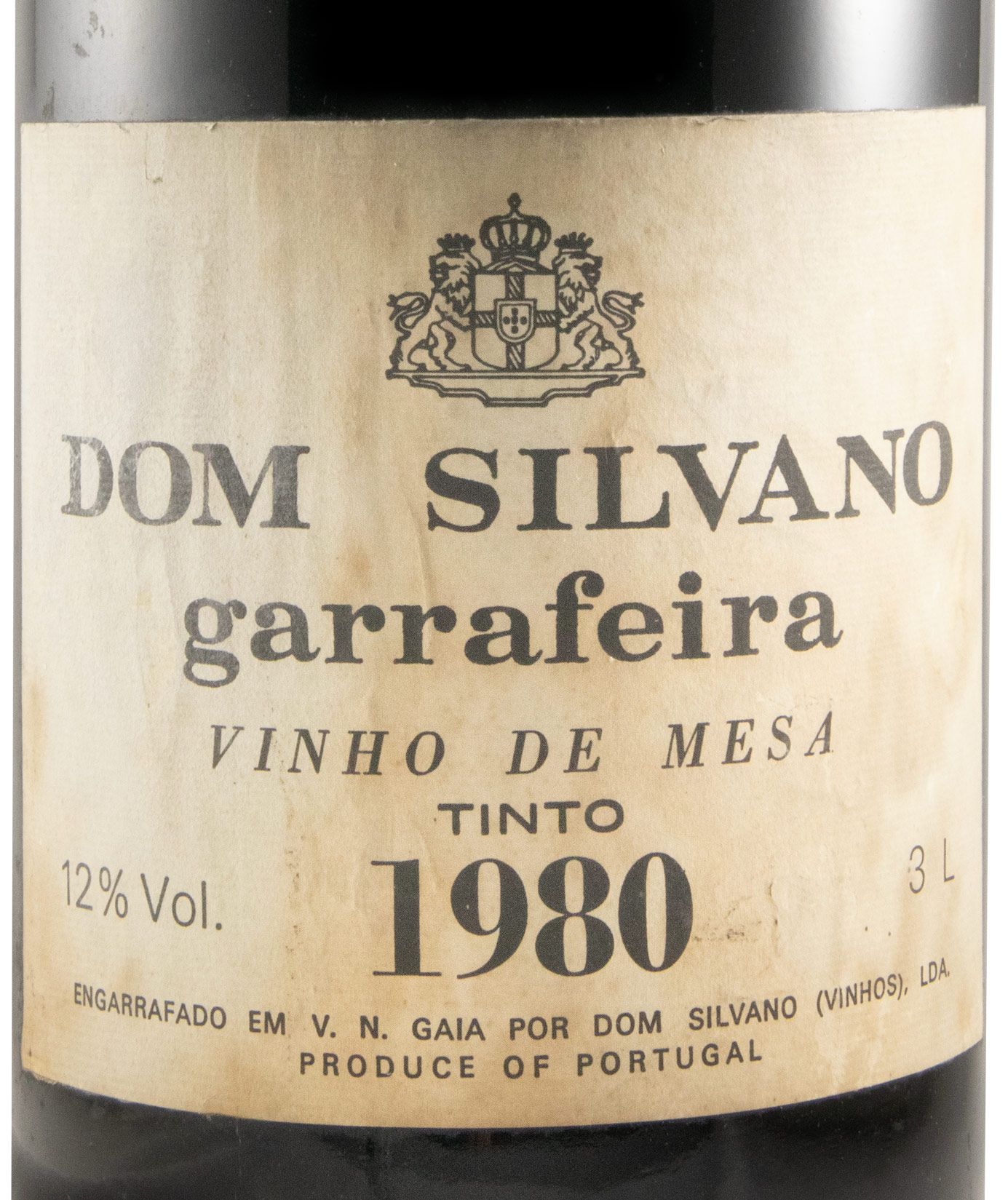 1980 Dom Silvano Garrafeira red 3L