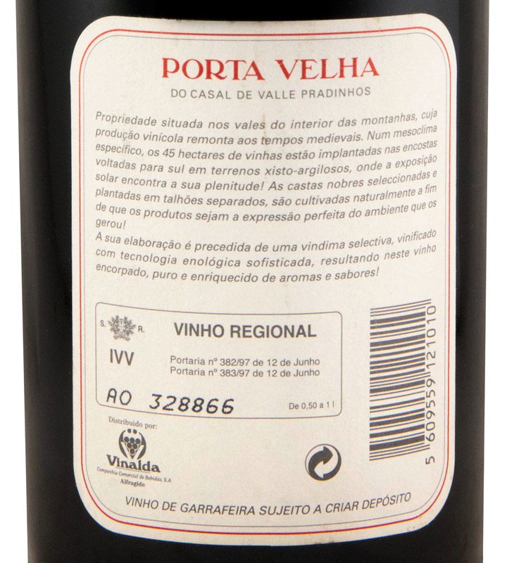 2001 Valle Pradinhos Porta Velha red