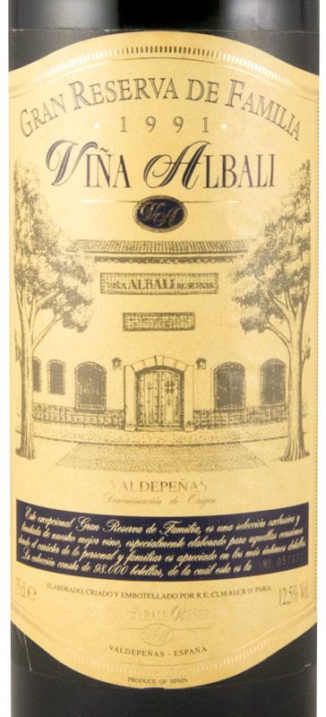 1991 Félix Solís Viña Albali Gran Reserva de Família Valdepeñas red