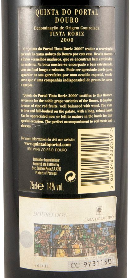 2000 Quinta do Portal Tinta Roriz tinto