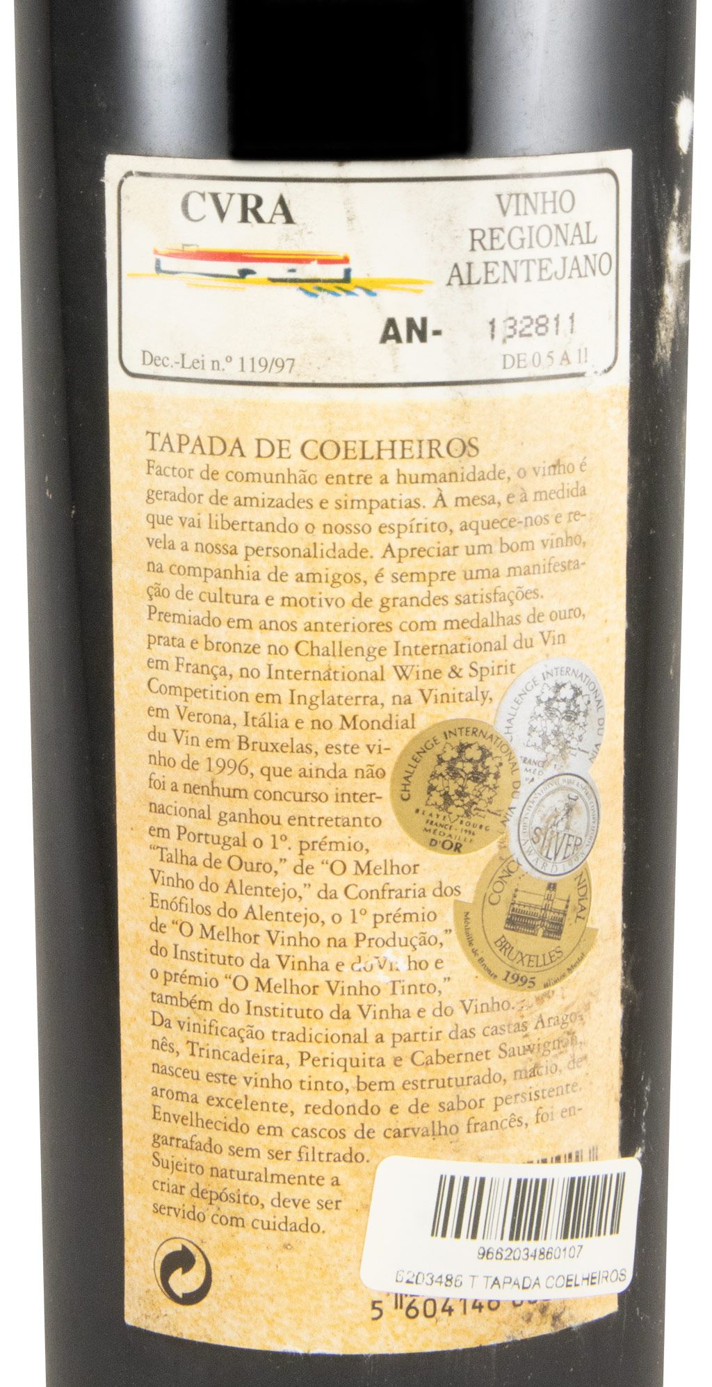 1996 Tapada de Coelheiros red