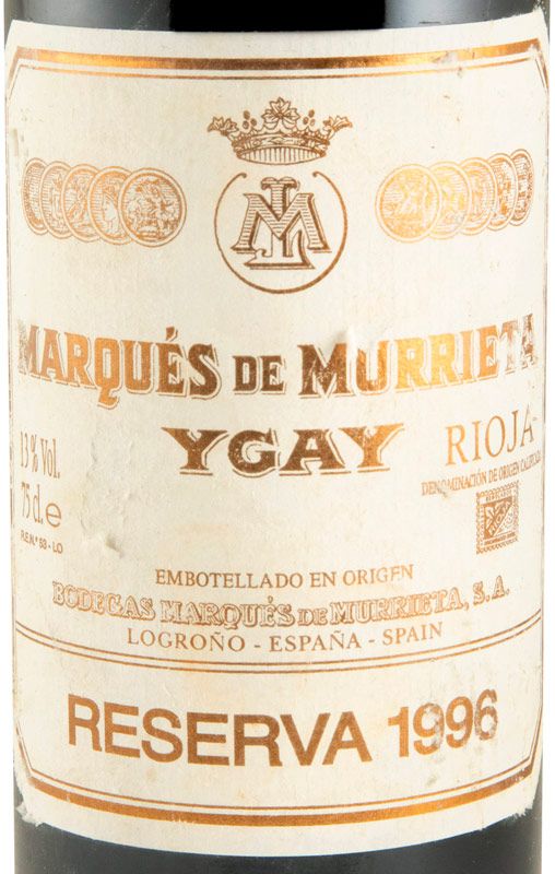 1996 Marqués de Murrieta Reserva Ygay Rioja tinto
