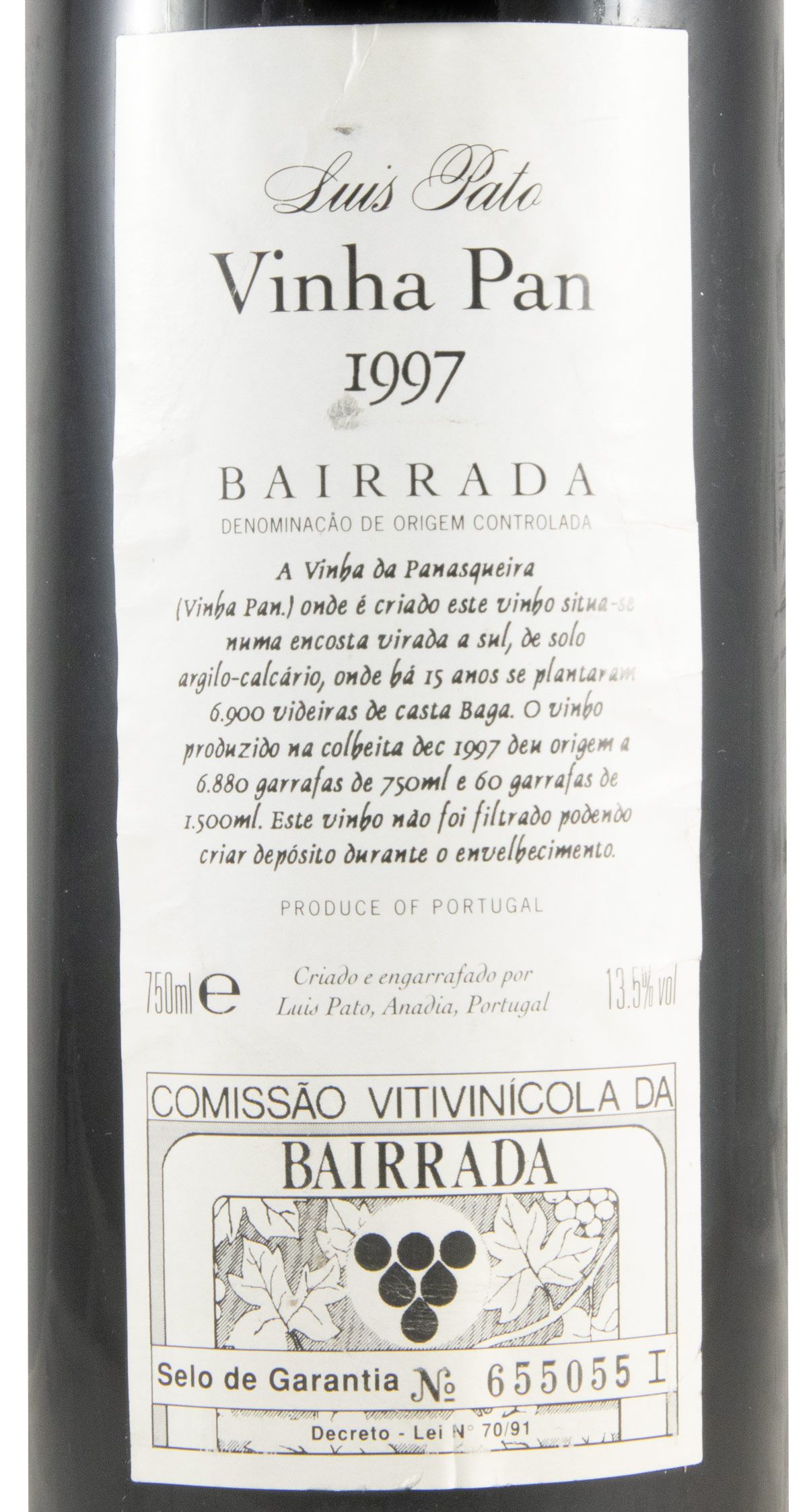 1997 Luís Pato Vinha Pan tinto