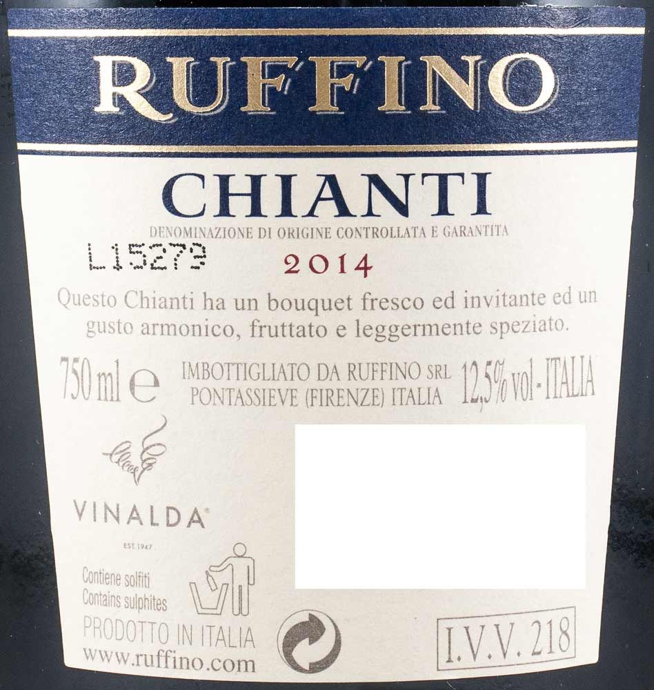 2014 Ruffino Chianti red