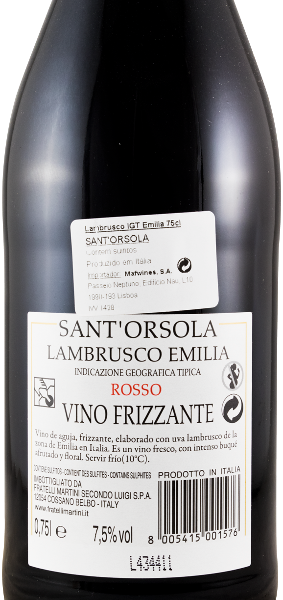 Lambrusco Sant'Orsola tinto