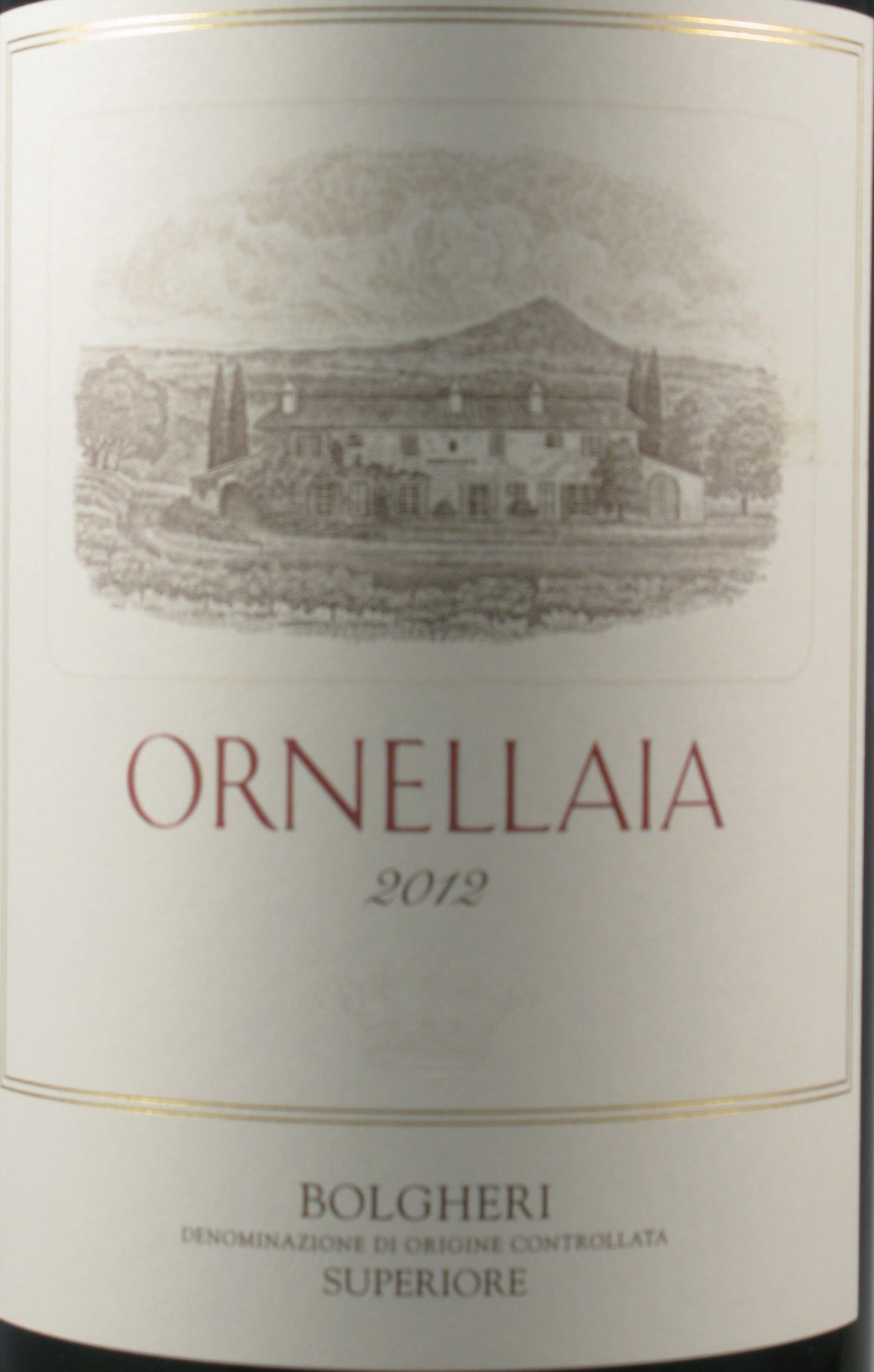 2012 Tenuta Dell’Ornellaia Bolgheri Toscana tinto