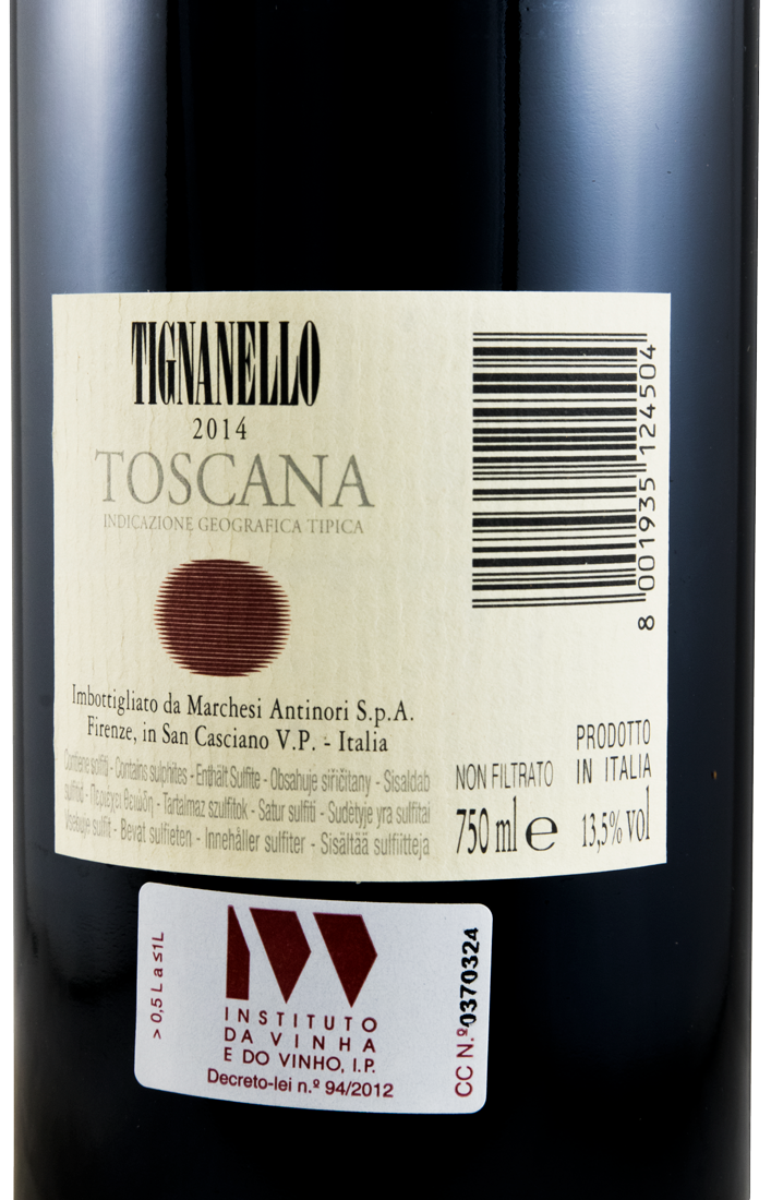 2014 Tignanello red
