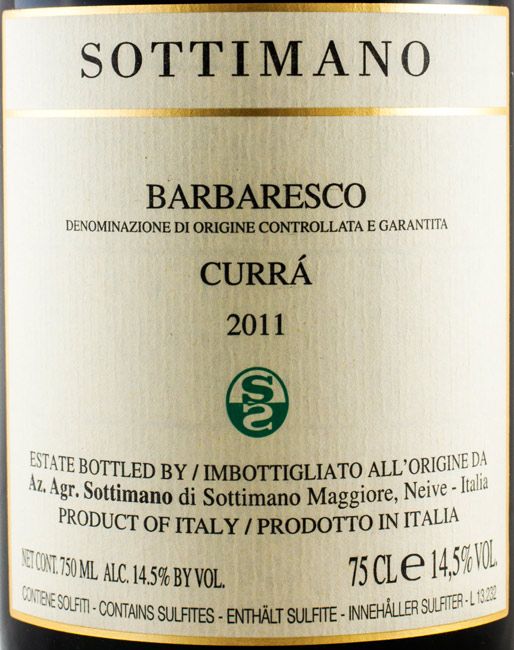 2011 Sottimano Curra Barbaresco Piedmonte tinto