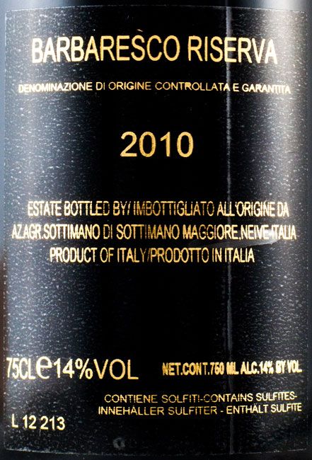 2010 Sottimano Barbaresco Riserva Piedmonte tinto