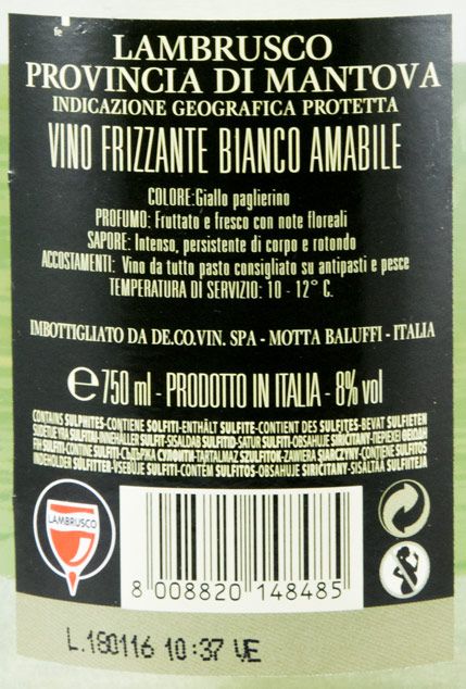 Lambrusco Sorbello white