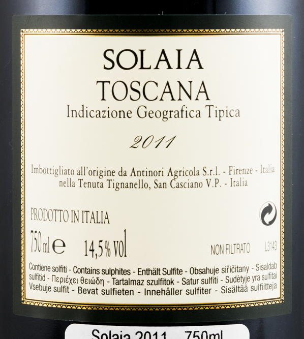 2011 Solaia tinto
