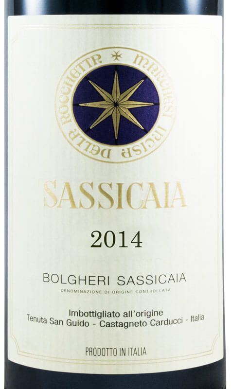 2014 Tenuta San Guido Sassicaia Bolgheri tinto 3L
