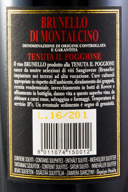 2012 Il Poggione Brunello di Montalcino red