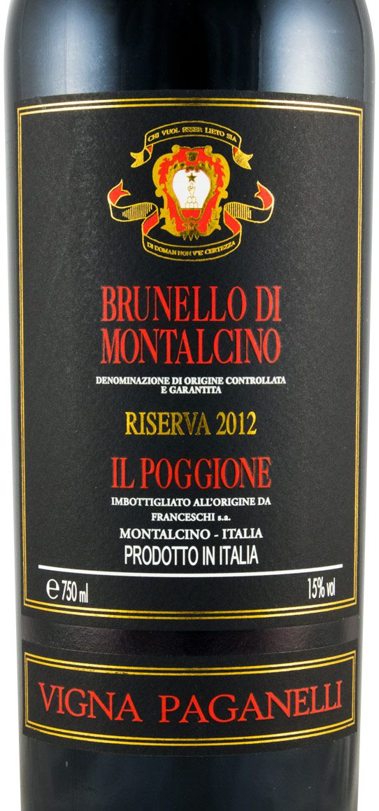 2012 Il Poggione Paganelli Riserva Brunello di Montalcino tinto