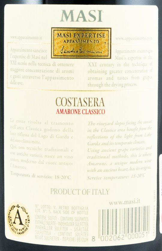 2012 Masi Costasera Amarone Classico red