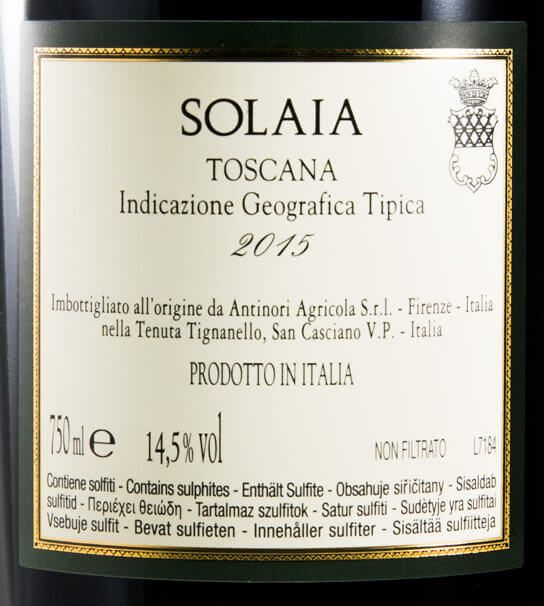 2015 Solaia red