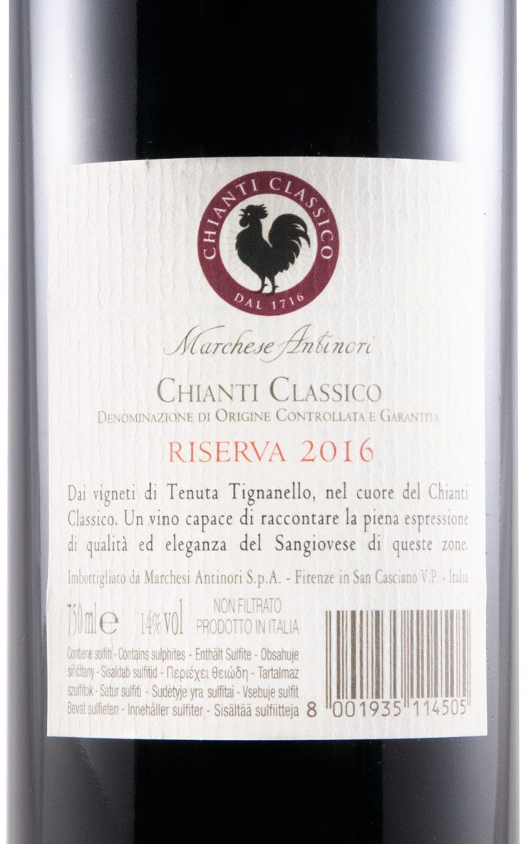 2016 Marchese Antinori Chianti Classico Riserva red