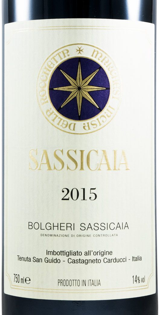 2015 Tenuta San Guido Sassicaia Bolgheri tinto