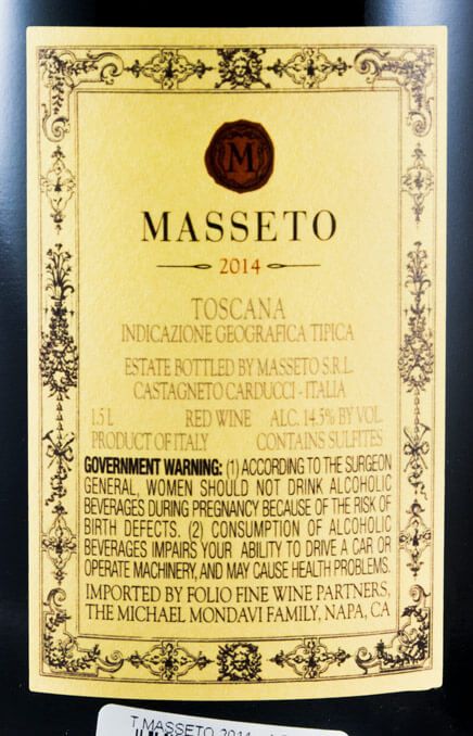 2014 Masseto tinto 1,5L